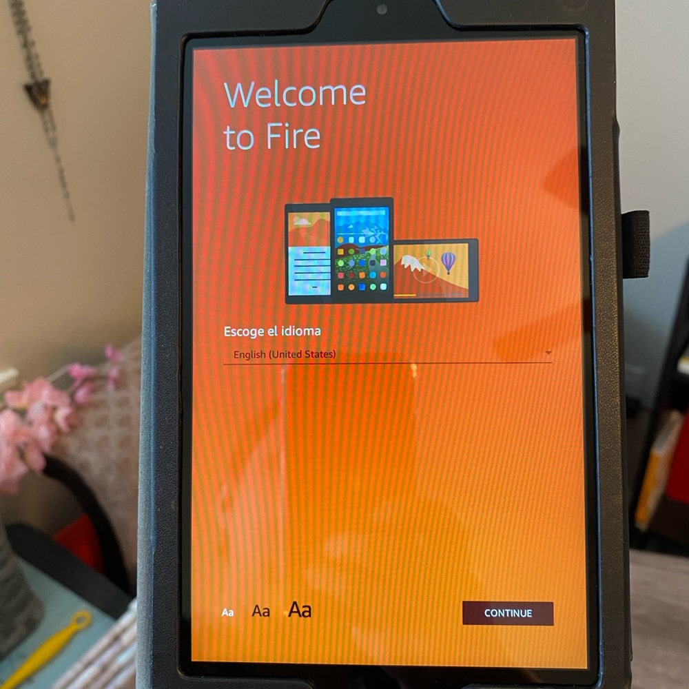 Amazon Fire HD 64GB Pink tablet comes with like new case!